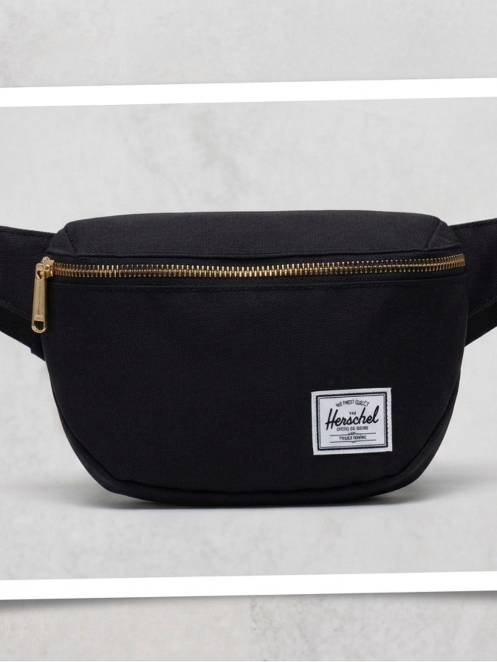 Herschel Supply Co. Fifteen Hip Pack – Black Canvas Belt Bag - NWOT